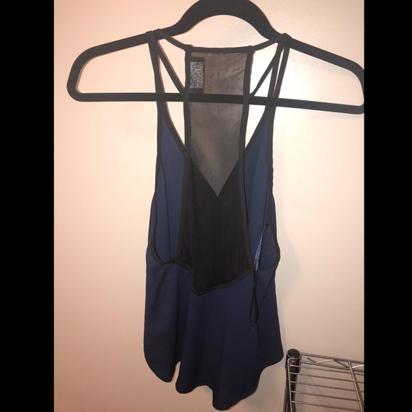 ASTR Blue and Black Top - Picture 2 of 3